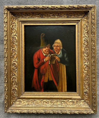 Antico dipinto olio - , scuola