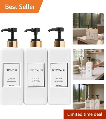 Elegante set dispenser sapone