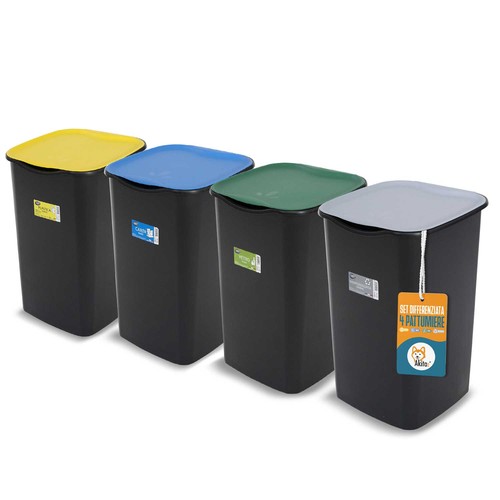 Set pattumiere bidoni 50l - set,