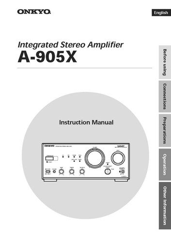 Onkyo 905x amplificatore - onkyo, a-905x