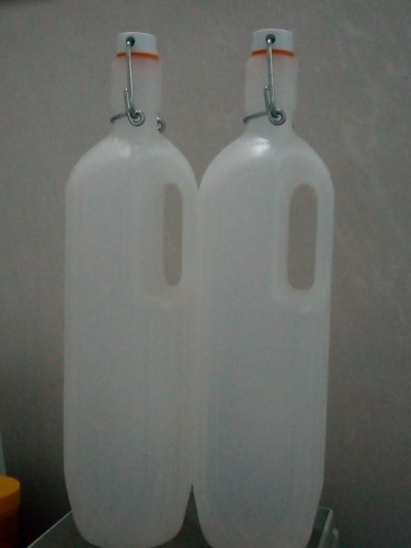 Bottiglia litro plastica - bottiglia, 5