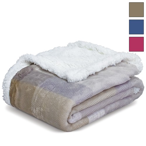 Coperta plaid agnellato - coperta,