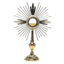 Ostensorio barocco ottone