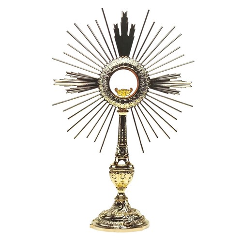 Ostensorio barocco ottone