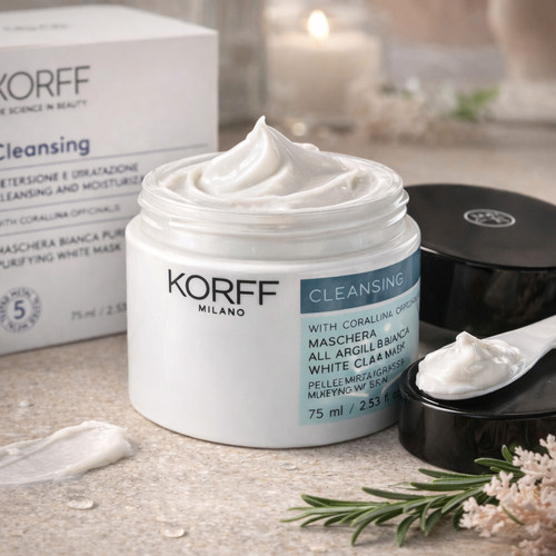 Korff maschera argilla bianca - korff,