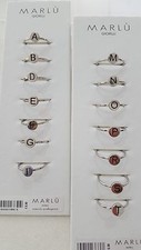 ANELLO MARLU' REGOLABILE LETTERA INIZIALE COLLEZIONE "Oui c'est moi" 