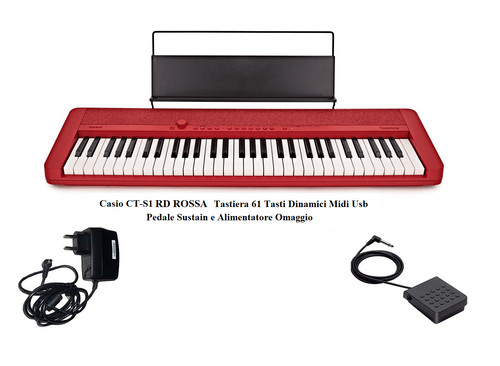 Casio rossa tastiera - ct-s1,