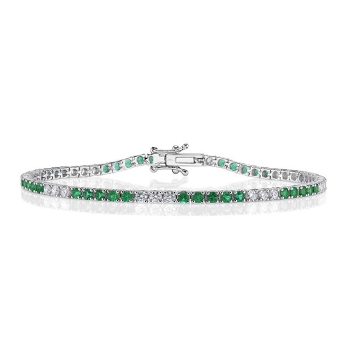 Diamante smeraldo braccialetto - smeraldo,