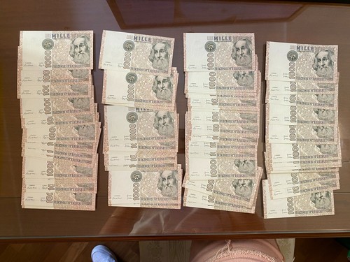 Lotto 100 banconote lire - lotto,