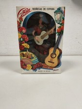 Bambola Ballerina Spagnola Grain di Plastica con Costume Anni '90