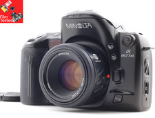 MINOLTA Dynax α 807si fotocamera pellicola AF 50mm obiettivo F1.7 testato GIAPPONE [quasi come nuovo]