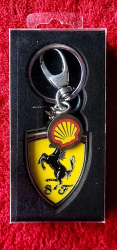 Ferrari keyring enamel shield - enamel,