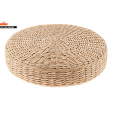 Pouf rotondo in paglia