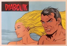 Diabolik Postcard Eva Kant