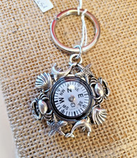 Portachiavi Bussola Tema Mare Made in Italy 🌊CONCHIGLIE DELFINI  Design Nautico