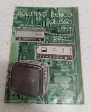 BOLLETTINO TECNICO GELOSO n. 110-111 ESTATE-AUTUNNO 1969 Ricevitore G16 Ampli G1