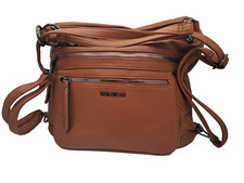 Baci & Abbracci Ecopelle  Borsa  Grande Marrone Tracolla Donna 