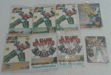 supertransfer -grande Mazinger -Jeeg robot d'acciaio-Mazinga zeta-8 x gadget ...