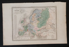 ANTICA CARTA GEOGRAFICA EUROPA