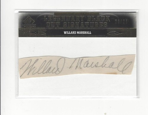 2011 legendary cuts willard - sp,