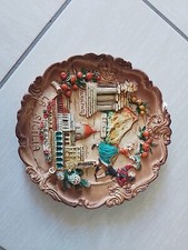 Quadretto A Muro Piatto Porcellana Terracotta - Sicilia 