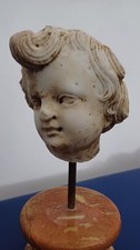 White carrara marble putto - marble,