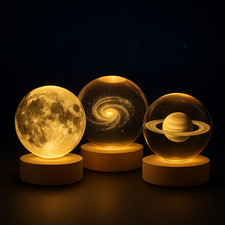 Lampada Cristallo 3D Luna