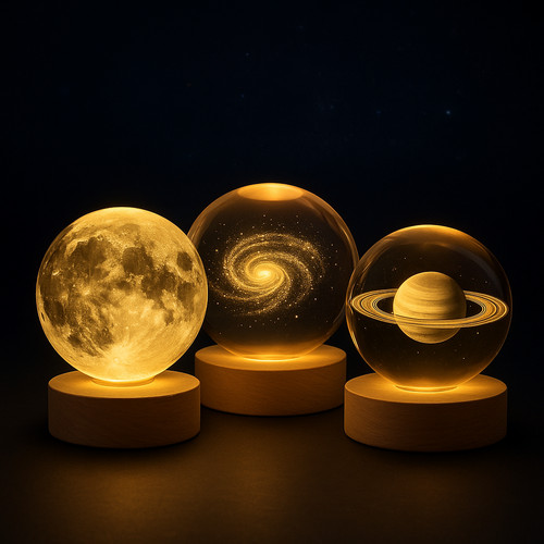 Lampada cristallo luna - lampada,