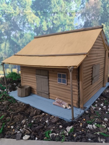Diorama cabaña madera - cabaña, jackie