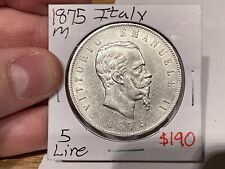 Italia 1875 5 Lire Milano