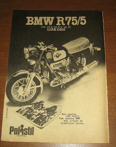 Pubblicita polistil moto bmw - pubblicita,