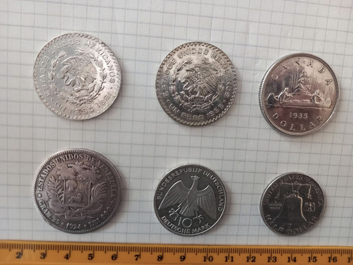 Sei monete argento canada - monete,