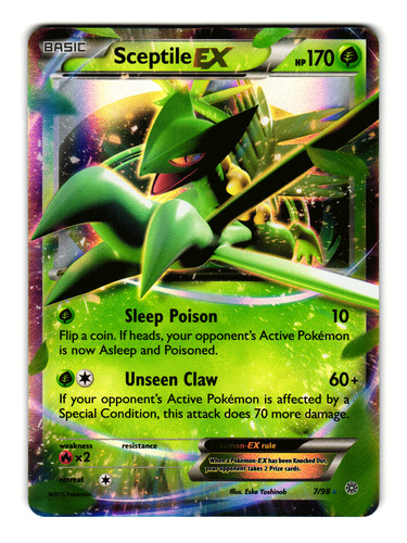 Pokemon scettile 98 - pokemon, holo