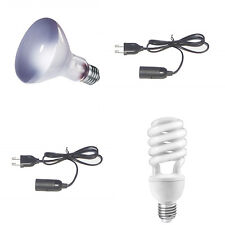 KIT LAMPADA UVB/UVA RETTILI TARTARUGHE +SPOT O INFRARED +2 PORTALAMPADA COMPLETI