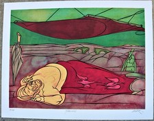 Valerio Adami - serigrafia, firmata, 66x85.