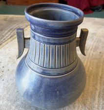 Vaso cinese in ceramica blu
