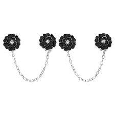 2pcs Rose Sweater Clips Retro