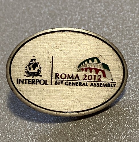 Pin spilla interpol roma 2012 - pin,