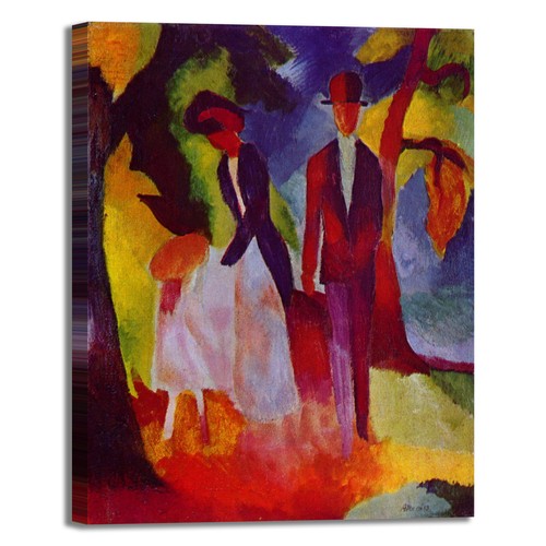 Macke persone lago blu - macke, al