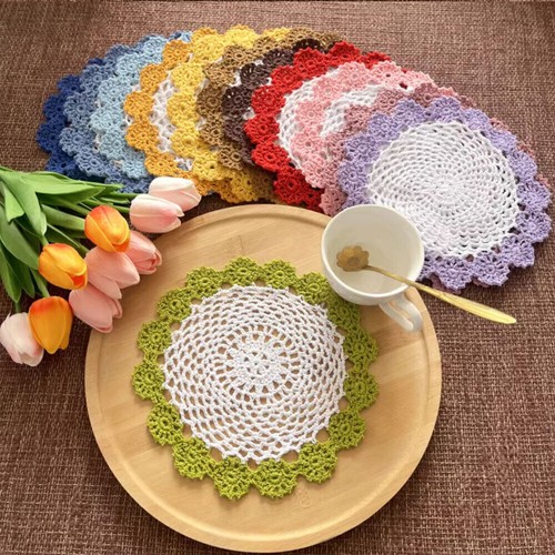 4pz lotto tovaglietta rotonda - 4pz/lotto,
