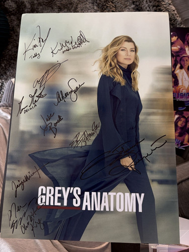 Grey anatomy a3 signed - anatomy,