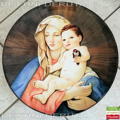 Piatto ceramica madonna del - piatto,