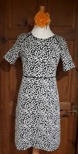 Abito modette M&S stile anni 60. Taglia 10. Nero/Bianco