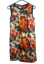 Abito vintage Oscar by Oscar de la Renta vibrante floreale seta taglia 4 giardino