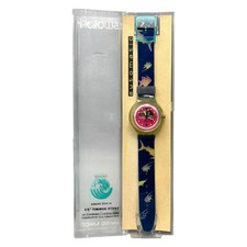 Swatch Scuba 200 Happy Fish SDN101 orologio da polso orologio subacqueo 1991 design pesci raro
