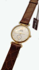 VETTA OROLOGIO UOMO GOLDENHILL ORO MASSICCIO 18 KT PELLE WATCH MAN GOLD LEATHER