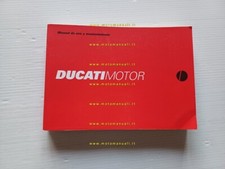 Ducati 996-748 -Monster 900-750 -SS 900-750- ST4 1999 manuale uso testo Spagnolo