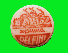 RARA BOTTIGLIA ANTICA SPUMA DELFINI GASSOSA BIBITA VINTAGE DA COLLEZIONE ANNI 40