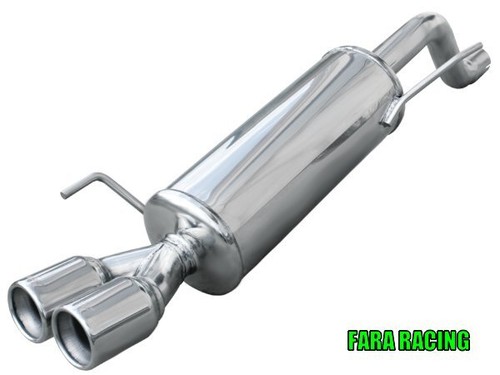 Scarico finale 2x80 inoxcar - scarico,