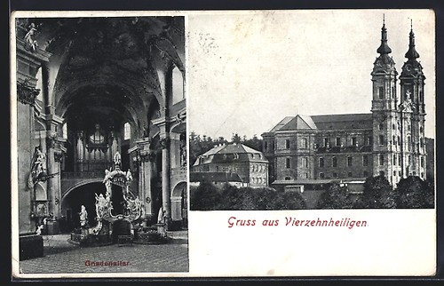 Cartolina quattordici santi - quattordici, /